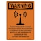 Signmission OSHA Sign, Radio Frequency Hazard, 10in X 7in Alum, 7" W, 10" H, Portrait, OS-WS-A-710-V-13484 OS-WS-A-710-V-13484 - alternate 1